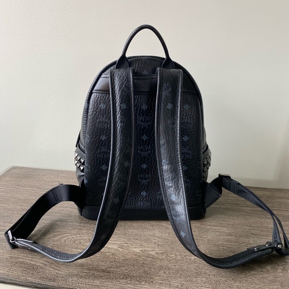 MCM Stark Side Studs Backpack in Visetos - Picture 2 of 8